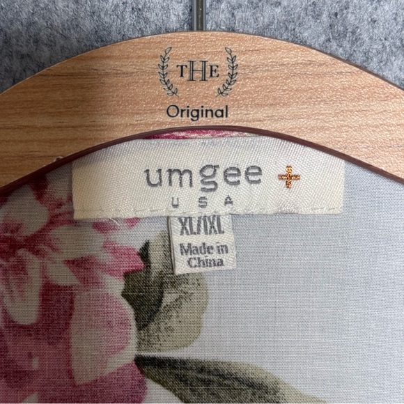 UMGEE Floral Kimono w/ Lace Trim- Sz XL/1XL‎ - Picture 5 of 5